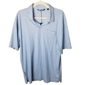 Travis Mathew Polo Performance Polo Shirt Golf Polo Shirt Golf Polo Men L Blue